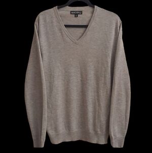 J.CREW MERCANTILE Men's Merino Wool  V Neck Pullover Long Sleeve Sweater